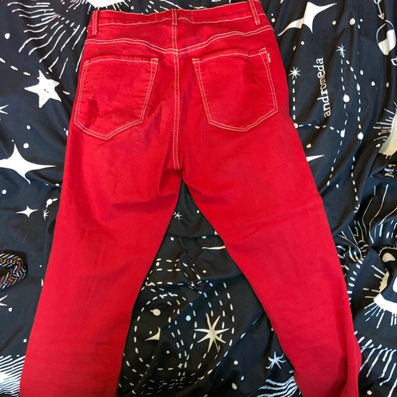 Garage Red Jeans - Picture 8 of 9